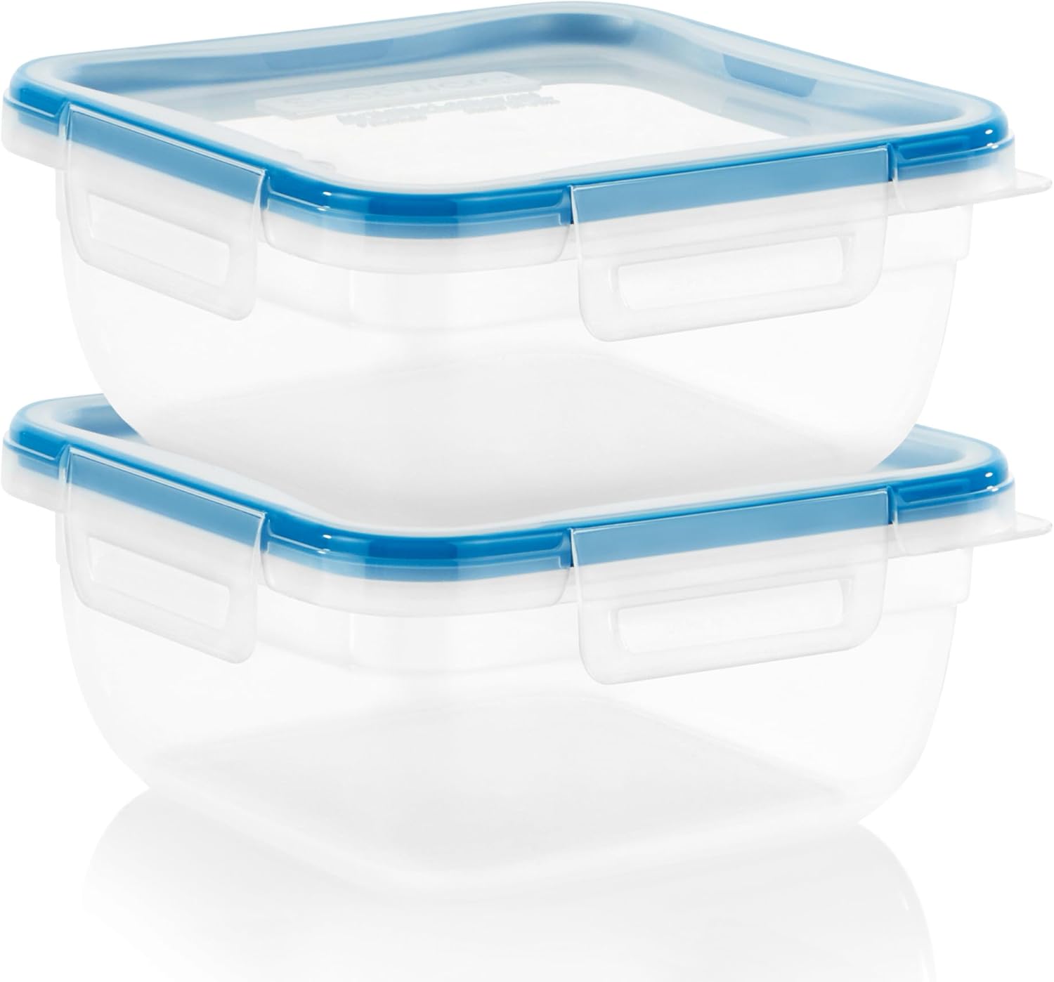 Plastic 5.5-Cup Square, 2-Pack